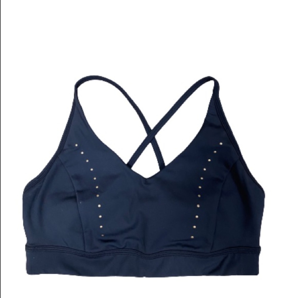 MANDUKA BLACK STUDDED SPORTS BRA SZ S LIKE NEW